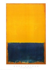Yellow and Blue - Art Print by Mark Rothko | Movie Poster Prints from Posterazzi