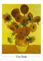 "Vase with Fifteen Sunflowers, c.1888" - Art Print by Vincent Van Gogh | Movie Poster Prints from Posterazzi