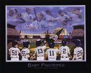 Baby Pinstripes - 6 NY Yankees - Art Print by Harrison Woods | Movie Poster Prints from Posterazzi