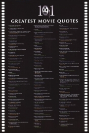 101 Greatest Movie Quotes - Art Print | Movie Poster Prints from Posterazzi