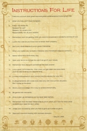 Instructions for Life - Art Print | Movie Poster Prints from Posterazzi