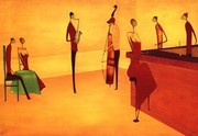 Bar Jazz - Art Print by Thierry Ona | Movie Poster Prints from Posterazzi