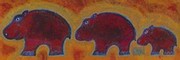 Famille Hippopotame Rouges - Art Print | Movie Poster Prints from Posterazzi
