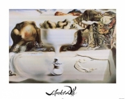 "Apparition of Face and Fruit Dish on a Beach, c.1938" - Art Print by Salvador Dali | Movie Poster Prints from Posterazzi