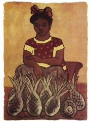 Vendedora de Pinas - Art Print by Diego Rivera | Movie Poster Prints from Posterazzi