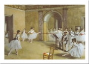 Edgar Degas The Dance Foyer at the Opera on the Rue Le Peletier 31.5 x 23.5 Poster Print
