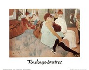 Salon in Rue de Moulins - Art Print by Henri de Toulouse-Lautrec | Movie Poster Prints from Posterazzi