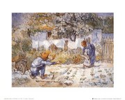"First Steps (after Millet), c.1890" - Art Print by Vincent Van Gogh | Movie Poster Prints from Posterazzi
