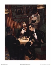 "Cigar, Cognac in the Salon" - Art Print by Juarez Machado | Movie Poster Prints from Posterazzi
