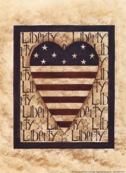 Beth Yarbrough - Liberty Heart Size 5x7 - Art Print by Beth Yarbrough | Movie Poster Prints from Posterazzi