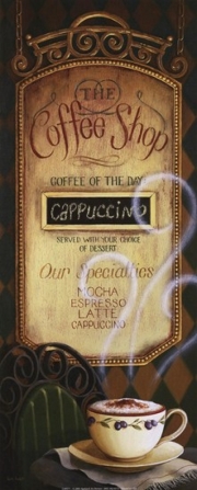 Coffee Shop Menu - Art Print by Lisa Audit | Movie Poster Prints from Posterazzi