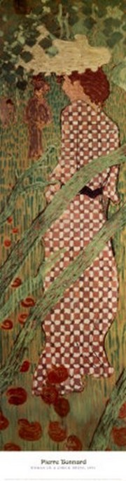 "Woman in a Check Dress, 1891" - Art Print by Pierre Bonnard | Movie Poster Prints from Posterazzi