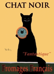 Chat Noir - Art Print by Ken Bailey | Movie Poster Prints from Posterazzi