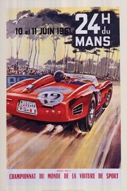 "24 heures du Le Mans, 1961" - Art Print by  Beligond | Movie Poster Prints from Posterazzi