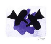 Astre et L'oiseau (serigraph) - Art Print by Georges Braque | Movie Poster Prints from Posterazzi