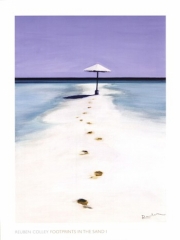 Footprints in the Sand I - Art Print by Reuben Colley | Movie Poster Prints from Posterazzi