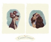 Canine Cameos - Art Print by Walt Disney | Movie Poster Prints from Posterazzi