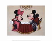 A Toast to Mickey and Minnie - Art Print by Walt Disney | Movie Poster Prints from Posterazzi