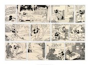 Mickey on the Fairway - Art Print by Walt Disney | Movie Poster Prints from Posterazzi