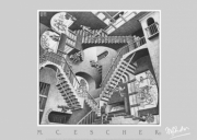 Relativity - Art Print by M.C. Escher | Movie Poster Prints from Posterazzi