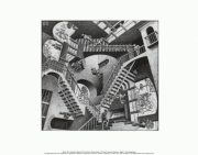 Relativity - Art Print by M.C. Escher | Movie Poster Prints from Posterazzi