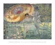 "The Garden Parasol, 1910" - Art Print by Frederic Frieseke | Movie Poster Prints from Posterazzi