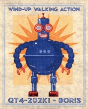 Boris Box Art Robot - Art Print by John Golden | Movie Poster Prints from Posterazzi