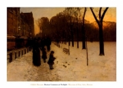"Boston Common at Twilight, 1885-86" - Art Print by Childe Hassam | Movie Poster Prints from Posterazzi