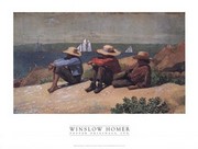 "On the Beach, 1875" - Art Print by Winslow Homer | Movie Poster Prints from Posterazzi
