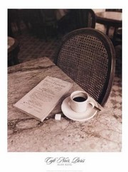 "Cafe Noir, Paris" - Art Print by Alan Klug | Movie Poster Prints from Posterazzi