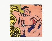 "Kiss V, 1964" - Art Print by Roy Lichtenstein | Movie Poster Prints from Posterazzi