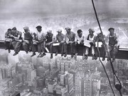 "Lunchtime Atop a Skyscraper, c.1932" - Art Print by Charles C. Ebbets | Movie Poster Prints from Posterazzi