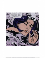 Drowning Girl - Art Print by Roy Lichtenstein | Movie Poster Prints from Posterazzi