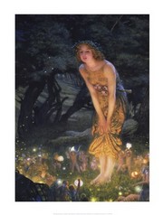 "Midsummer Eve, c.1908" - Art Print by Edward Robert Hughes | Movie Poster Prints from Posterazzi