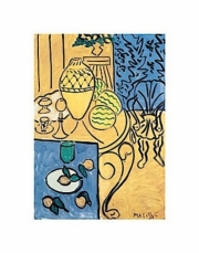 "Interior in Yellow and Blue, 1946" - Art Print by Henri Matisse | Movie Poster Prints from Posterazzi