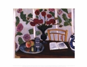"Still Life, Bouquet of Dahlias and White Book, 1923" - Art Print by Henri Matisse | Movie Poster Prints from Posterazzi