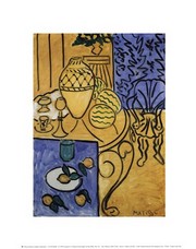 "Interior in Yellow and Blue, 1946" - Art Print by Henri Matisse | Movie Poster Prints from Posterazzi