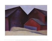 "Ends of Barns, 1922" - Art Print by Georgia O'Keeffe | Movie Poster Prints from Posterazzi