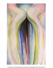 "Gray Line with Black, Blue, and Yellow, 1923" - Art Print by Georgia O'Keeffe | Movie Poster Prints from Posterazzi