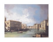 "The Grand Canal, Venice, Looking North from near the Rialto Bridge, c. 1726" - Art Print by Giovanni Antonio Canaletto | Movie Poster Prints from Posterazzi