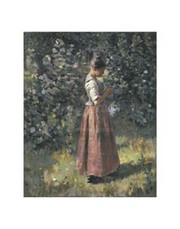 "In the Grove, c. 1888" - Art Print by Theodore Robinson | Movie Poster Prints from Posterazzi
