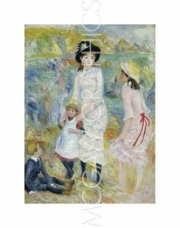 "Children on the Seashore, Guernsey" - Art Print by Pierre-Auguste Renoir | Movie Poster Prints from Posterazzi