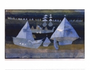 Small Picture of a Regatta - Art Print by Paul Klee | Movie Poster Prints from Posterazzi