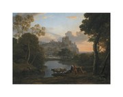 "View of Tivoli at Sunset, 1644" - Art Print by Claude Lorrain | Movie Poster Prints from Posterazzi