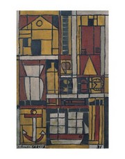 "Constructif en rouge et ocre [Construction in Red and Ochre], 1931" - Art Print by Mara antonia Torres | Movie Poster Prints from Posterazzi