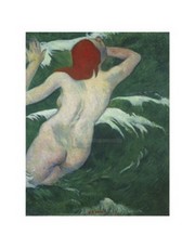 "In the Waves, 1889" - Art Print by Paul Gauguin | Movie Poster Prints from Posterazzi