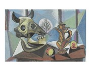 "Bull Skull, Fruit, Pitcher, 1939" - Art Print by Pablo Picasso | Movie Poster Prints from Posterazzi