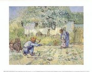 "First Steps (after Millet), c.1890" - Art Print by Vincent Van Gogh | Movie Poster Prints from Posterazzi