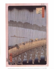 A Sudden Shower - Art Print by Ando Hiroshige | Movie Poster Prints from Posterazzi