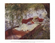 Two Women Asleep in a Punt - Art Print by John Singer Sargent | Movie Poster Prints from Posterazzi